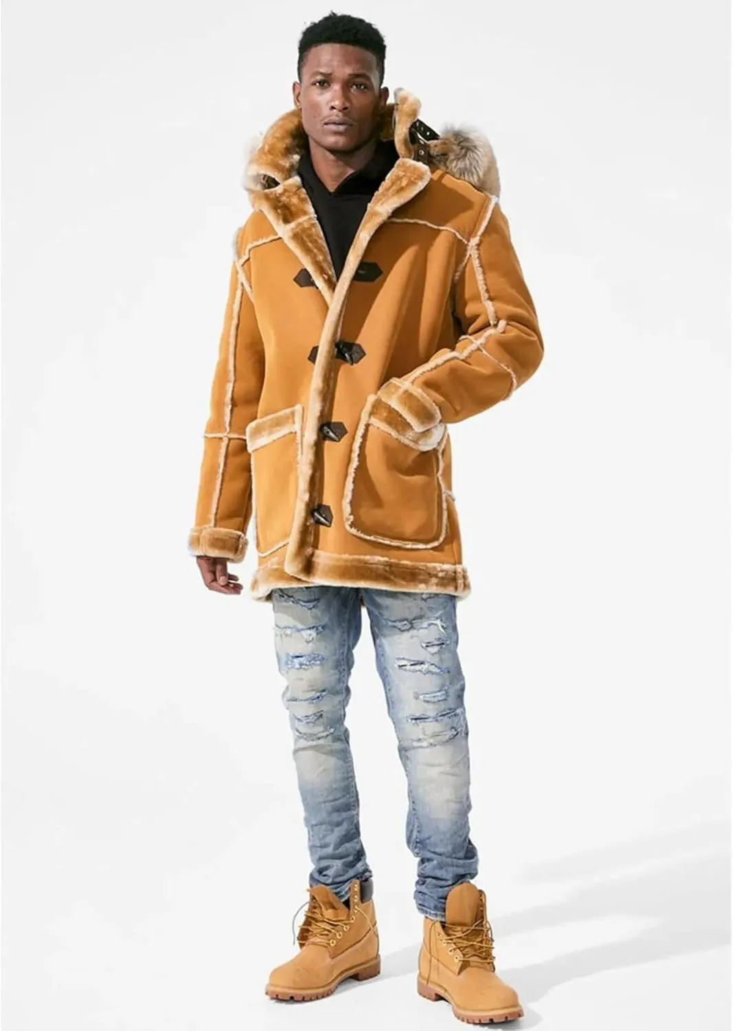 Men Denali Shearling Jackets (Cognac)