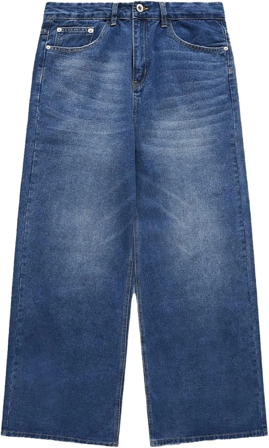 Men's Baggy Jeans Hip Hop Skater Jeans Vintage Dance Skateboard Pants Loose Fit Denim Jeans