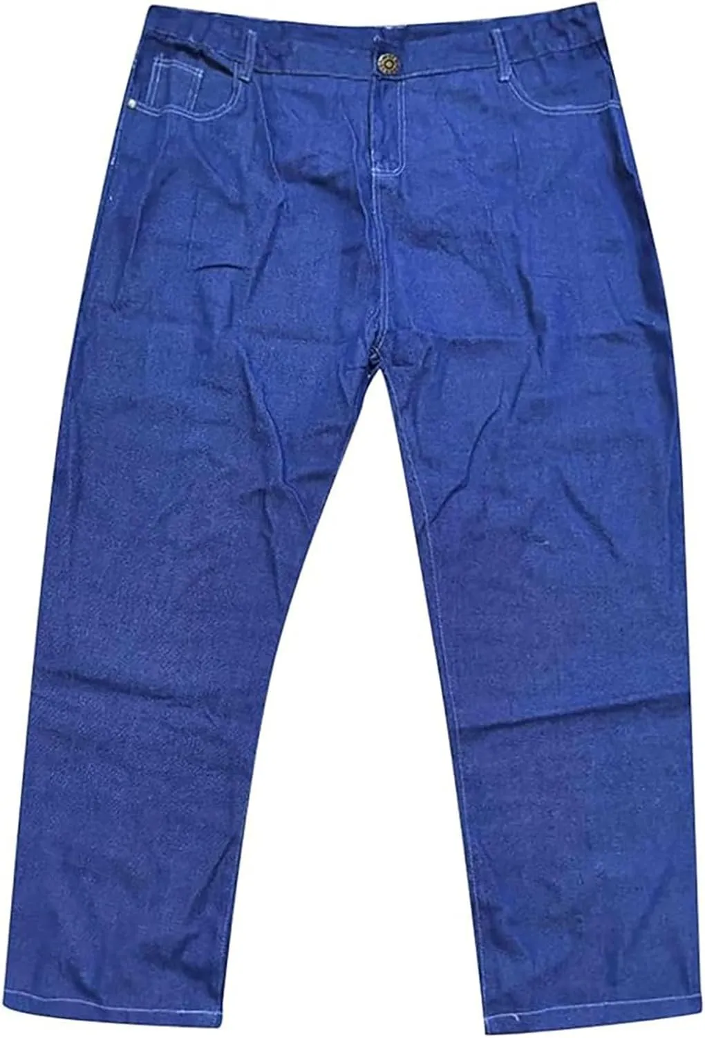 Men's Baggy Wide Leg Jeans Loose Fit Streetwear Y2k Hip Hop Denim Pants Oversized High Waisted Trousers Jeans L-10XL