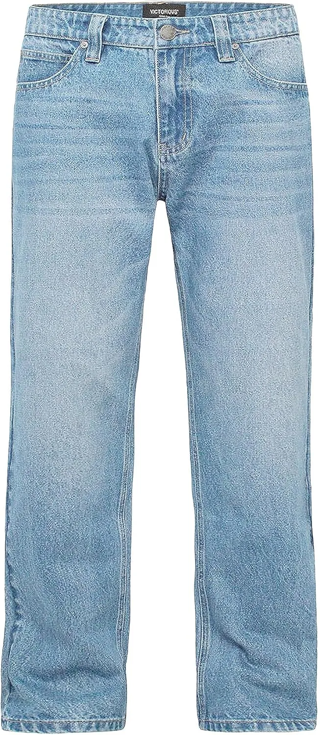 Men's Essential Baggy Wide Denim Jeans