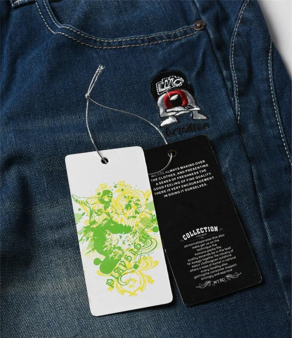 Men's Fashion Hip Hop Baggy Jeans Denim