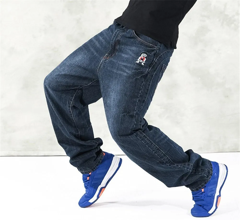 Men's Fashion Hip Hop Baggy Jeans Denim