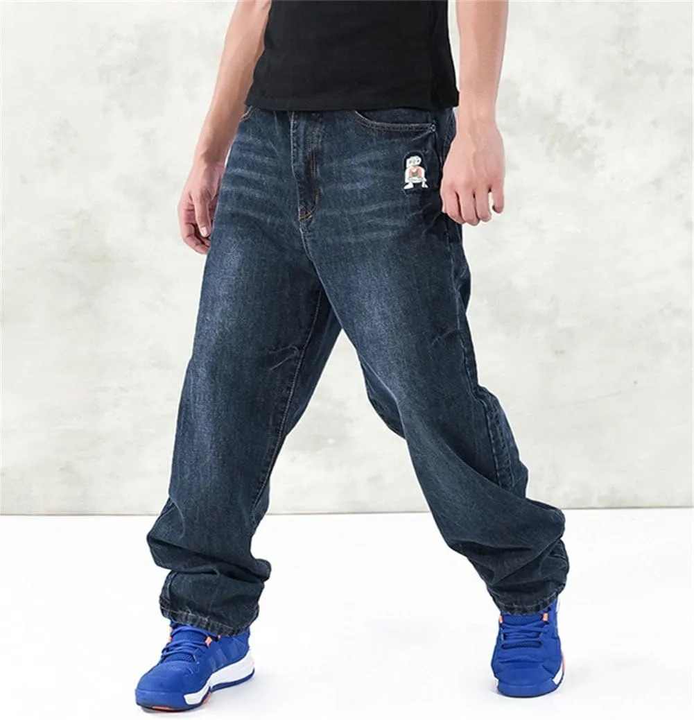 Men's Fashion Hip Hop Baggy Jeans Denim