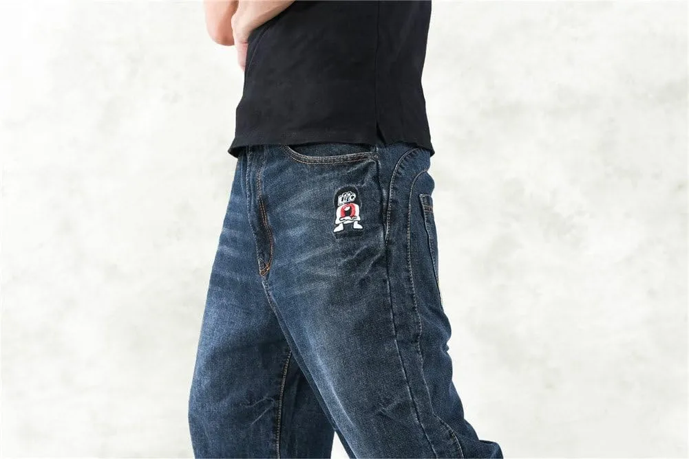 Men's Fashion Hip Hop Baggy Jeans Denim