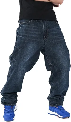 Men's Fashion Hip Hop Baggy Jeans Denim