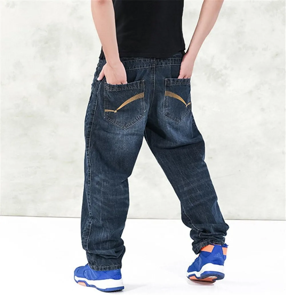 Men's Fashion Hip Hop Baggy Jeans Denim