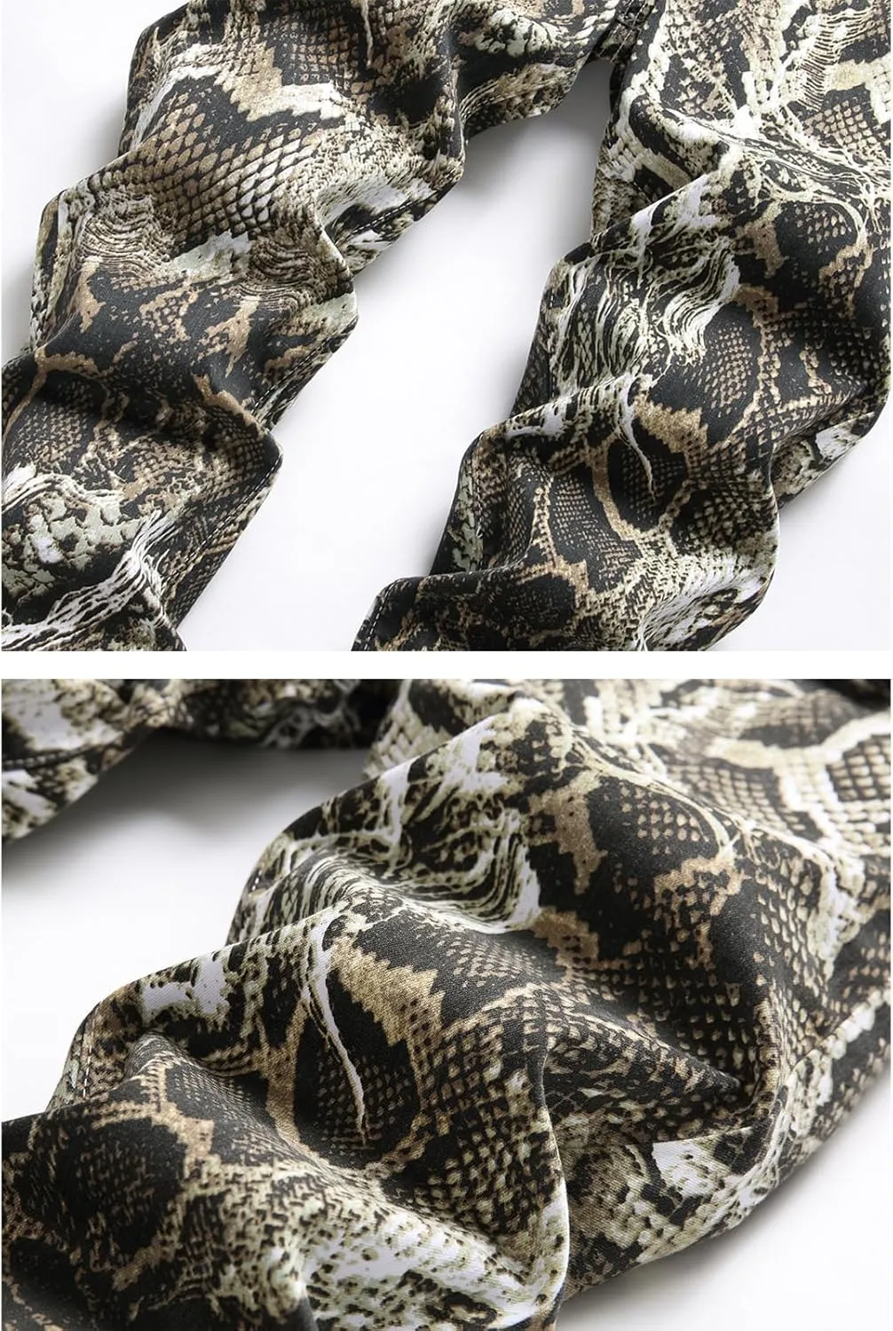 Men's Fashion Snakeskin Print Jeans