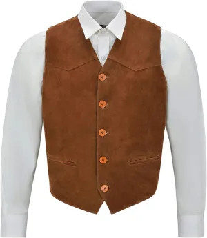 Men's New Party Fashion Stylish Real Genuine Classic Designer Real Soft Suede Leather Waistcoats Vests
