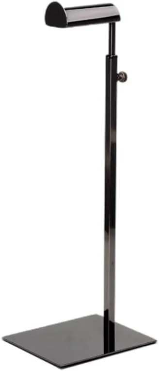 Metal Bag Stand for Women Handbag Adjustable Height 14.17-23.62 Inches Black Steel Mirror Display Stand