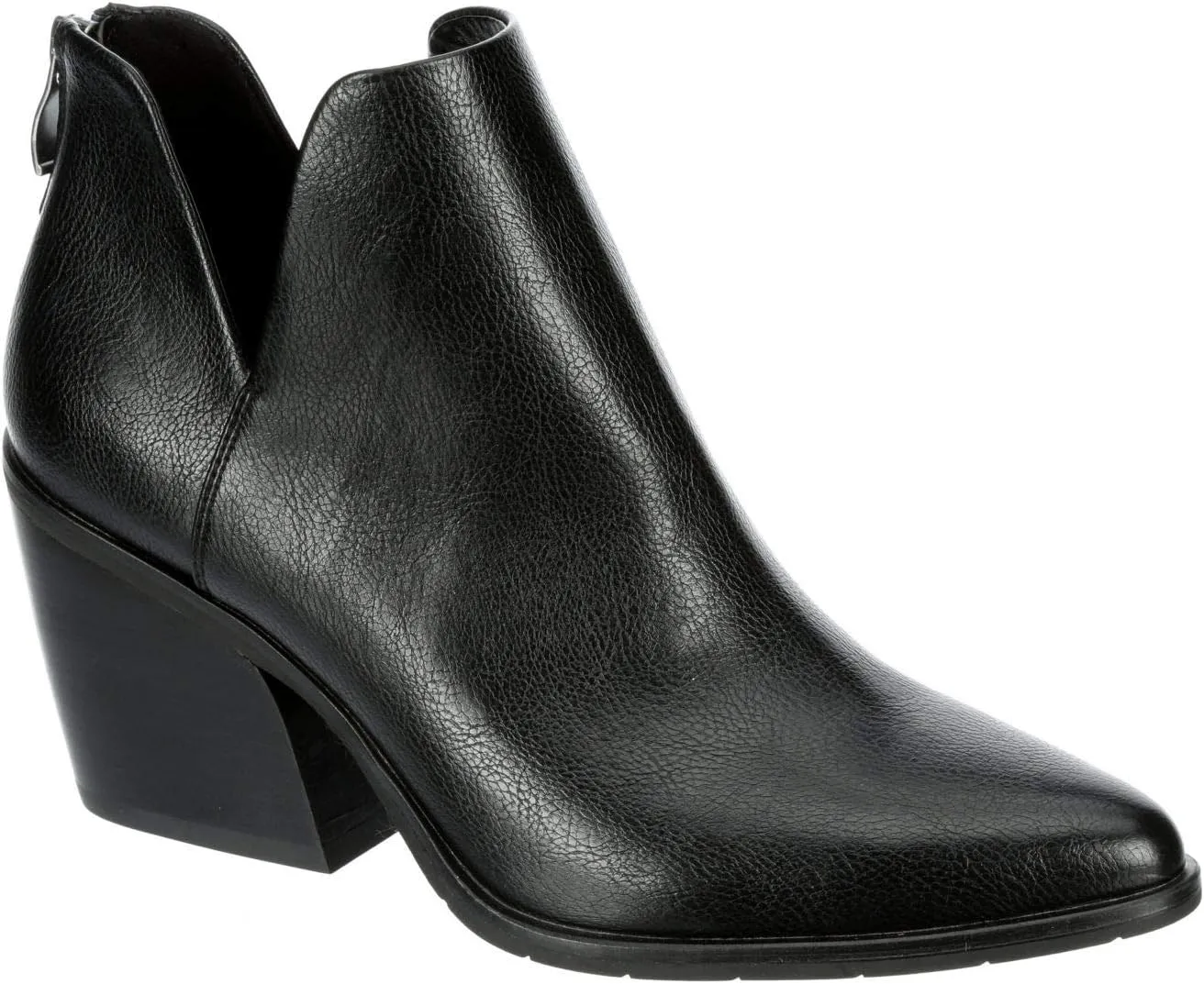 Michael By Michael Shannon Aubrey - Women's Block Heel Pointed Toe Zip Up Bootie