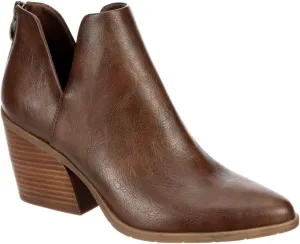 Michael By Michael Shannon Aubrey - Women's Block Heel Pointed Toe Zip Up Bootie
