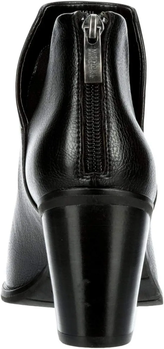 Michael By Michael Shannon Aubrey - Women's Block Heel Pointed Toe Zip Up Bootie