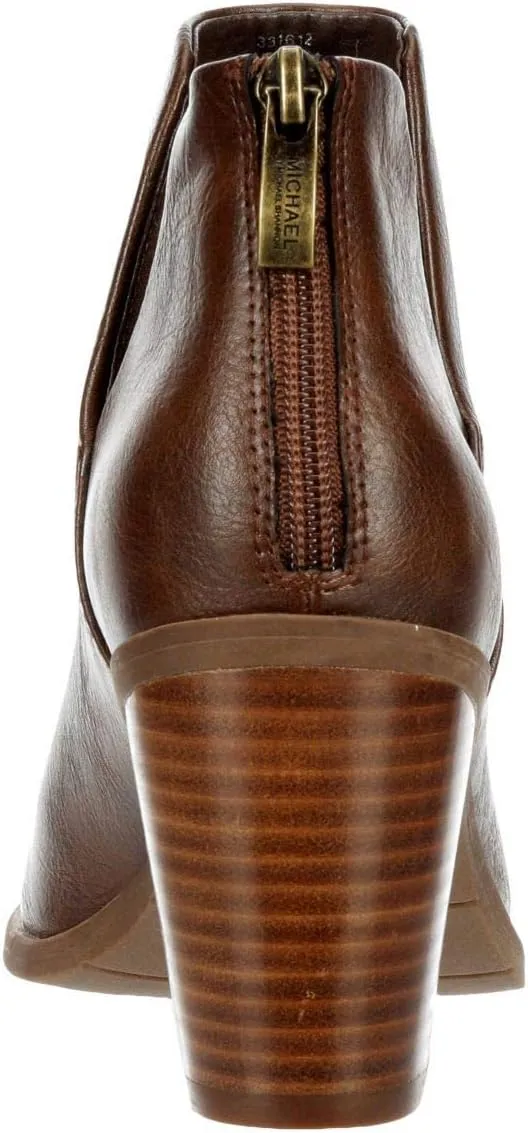 Michael By Michael Shannon Aubrey - Women's Block Heel Pointed Toe Zip Up Bootie