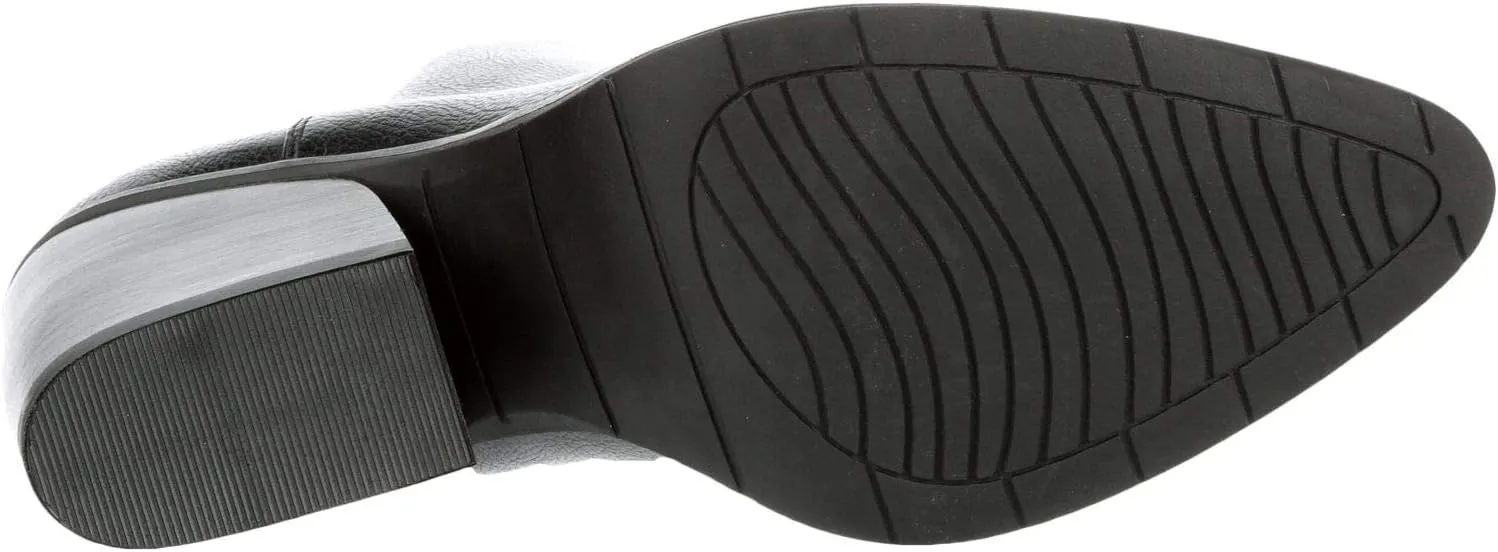 Michael By Michael Shannon Aubrey - Women's Block Heel Pointed Toe Zip Up Bootie