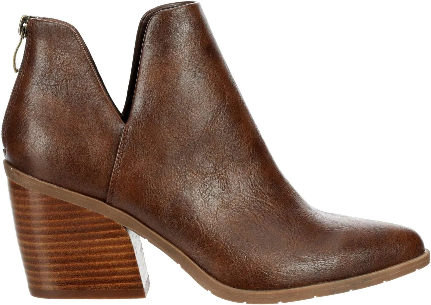 Michael By Michael Shannon Aubrey - Women's Block Heel Pointed Toe Zip Up Bootie
