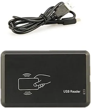 Mifare Card Reader has 28 configurable Output Format, Emulate USB Keyboard Output   5 Cards (USB Reader Black)