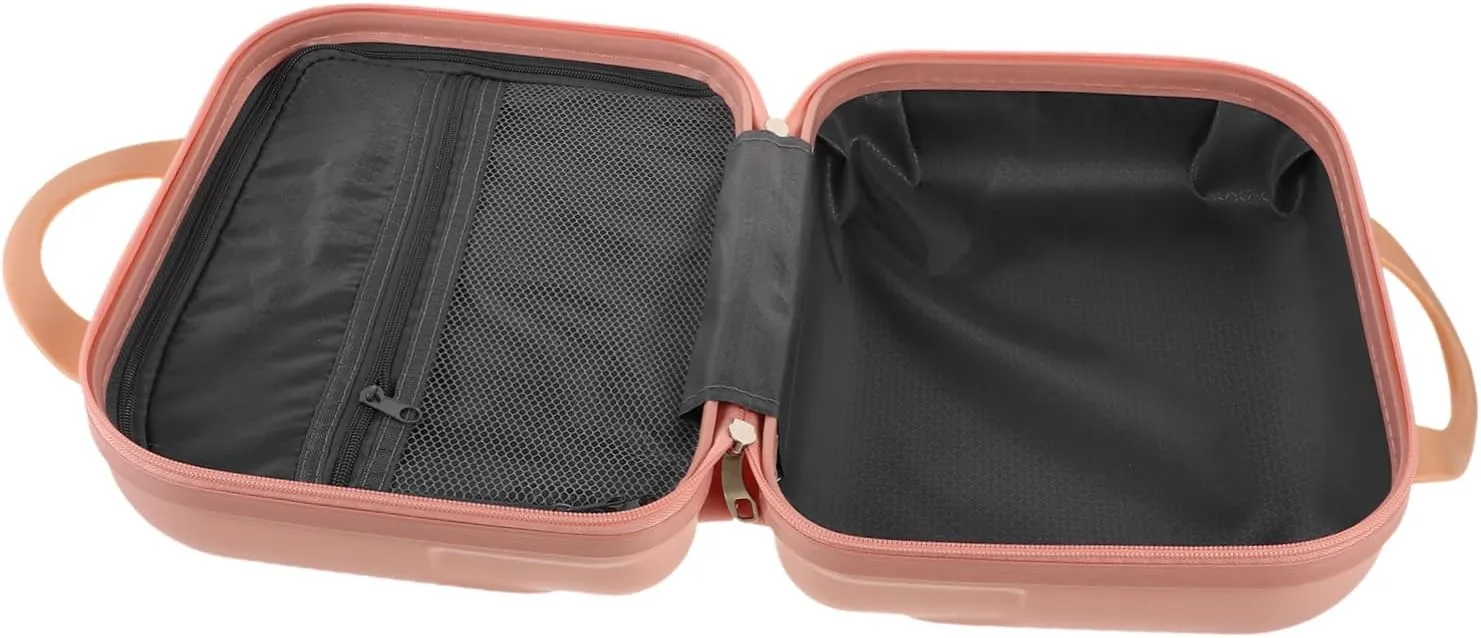 Mini Travel Makeup Bag Hard Shell Vanity Case with Organizer Small Portable Beauty Case for Women