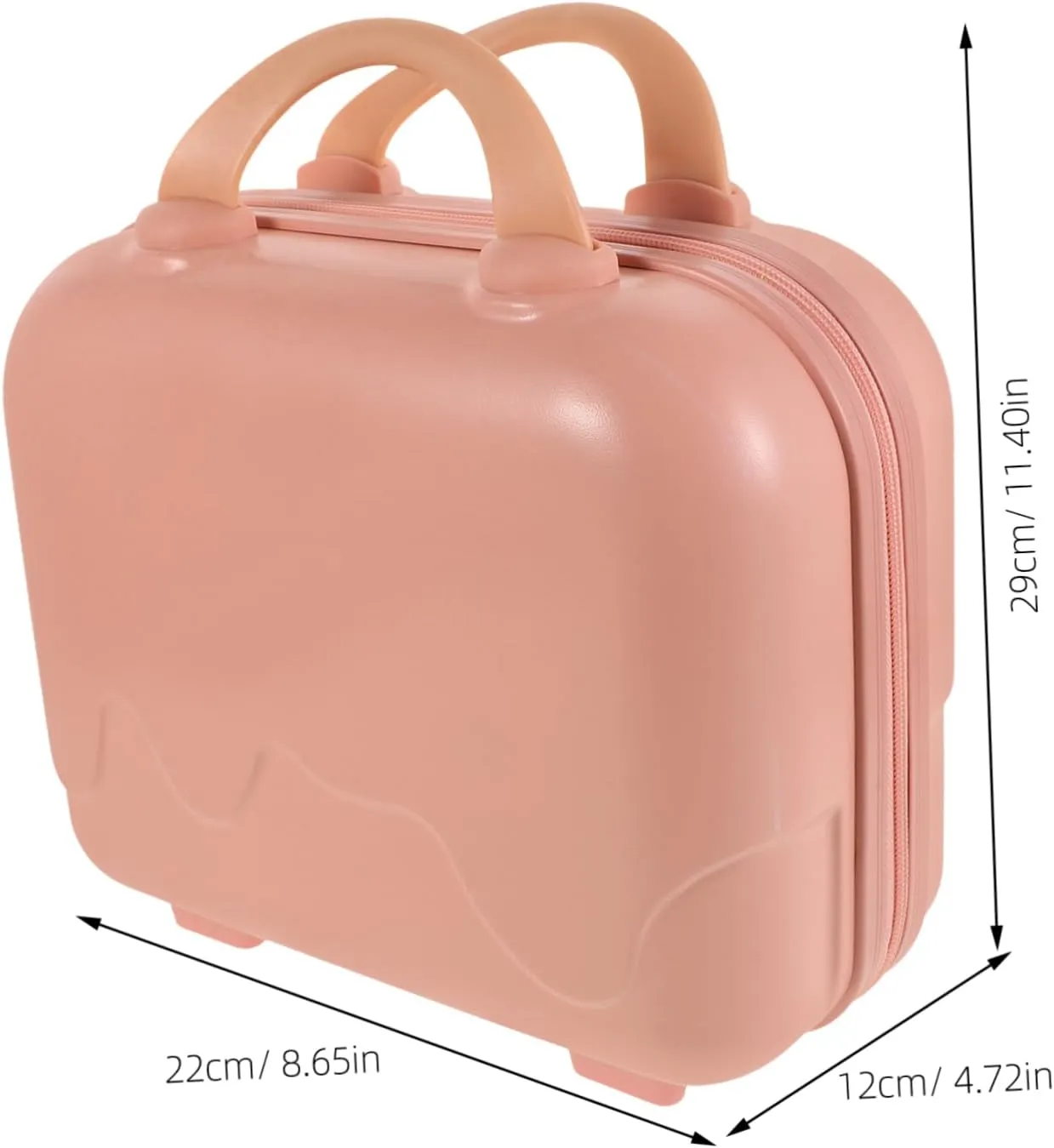 Mini Travel Makeup Bag Hard Shell Vanity Case with Organizer Small Portable Beauty Case for Women