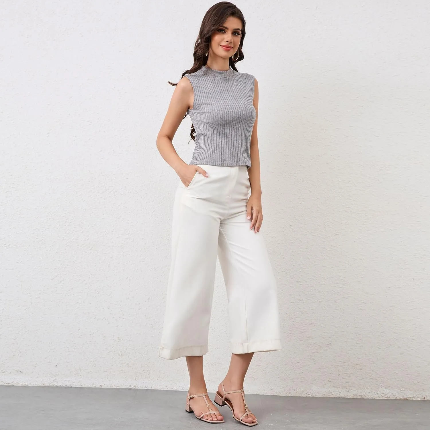 Modatope T-Strap Heels for Women, with Square Open Toe and Chunky Low Heel Design