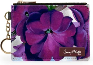 Monarque RFID Keychain Wallet Signature Collection (Georgia O'Keeffe Petunia)
