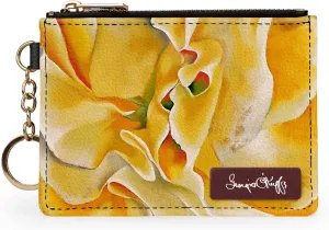 Monarque RFID Keychain Wallet Signature Collection (Georgia O'Keeffe Sweet Pea)