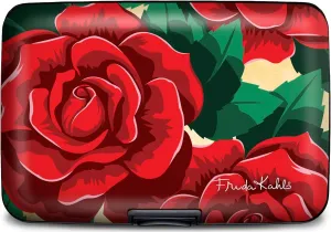 Monarque RFID Secure Armored Wallet (Frida Kahlo Rose)