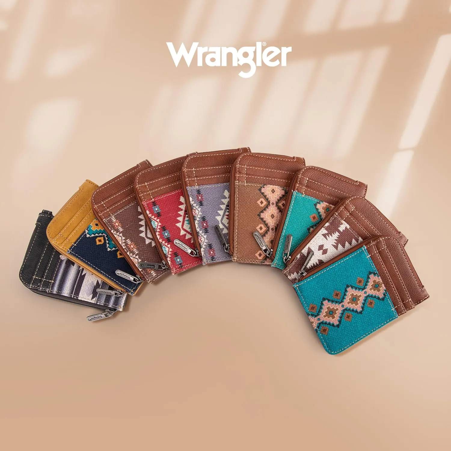 Montana West Wrangler Wallets for Women Boho Aztec Card Holder WG2203-W005LCF