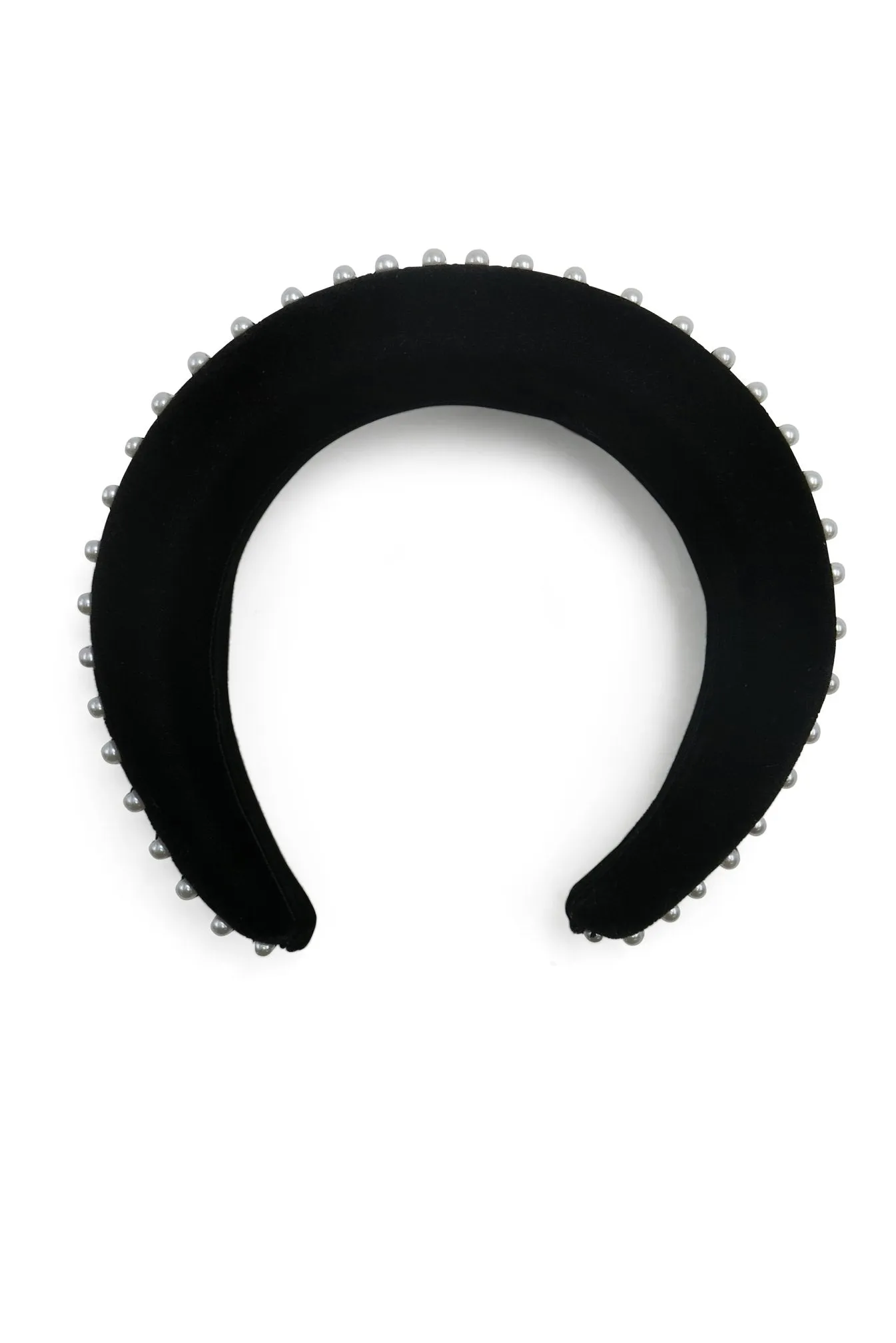 Morgan & Taylor Rania Velvet Headband in Black
