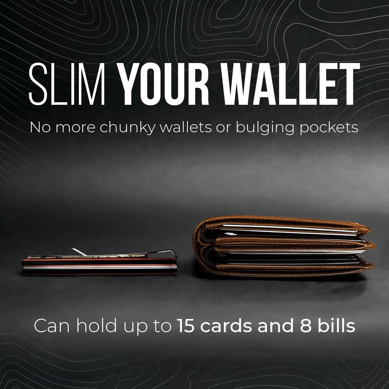 Mountain Voyage Co Minimalist Wallet for Men & Women - Slim RFID Wallet, Scratch Resistant, Credit Card Holder & Money Clip, Easily Removable Money & Cards, (Greystone Aluminum)