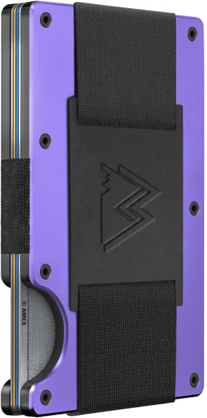 Mountain Voyage Co Minimalist Wallet for Women - Pastel (Cash Strap, Pastel Purple)