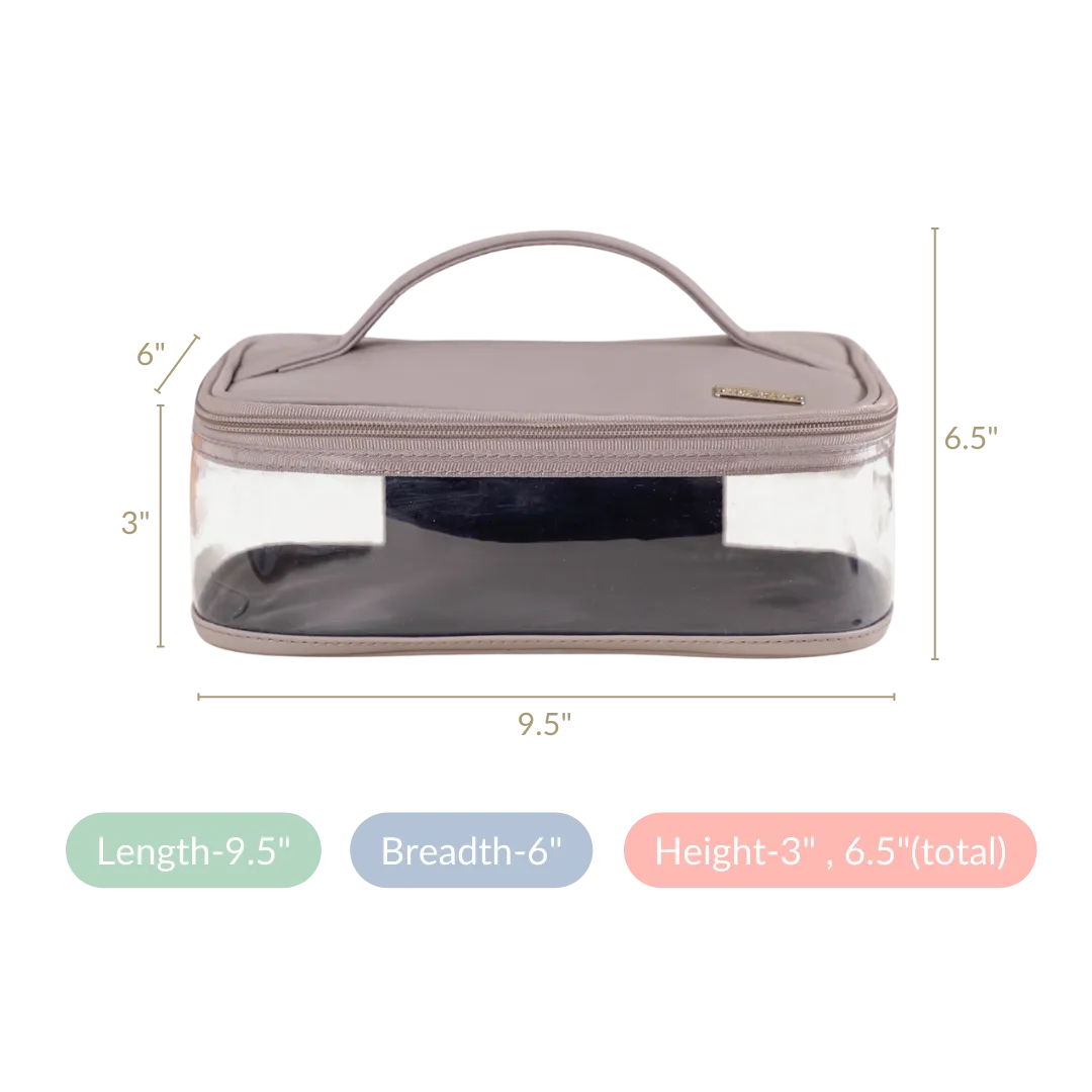 Multipurpose Water Resistant Toiletry Bag Grey