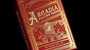 Murphy's Magic Supplies, Inc. The Conjurer Playing Cards | Red | by Arcadia Playing Cards | Poker Deck | Collectable