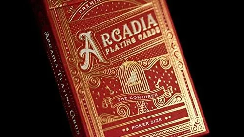 Murphy's Magic Supplies, Inc. The Conjurer Playing Cards | Red | by Arcadia Playing Cards | Poker Deck | Collectable