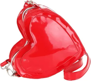 My Valentine Heart Purse | Red Romantic Crossbody Handbag Standard