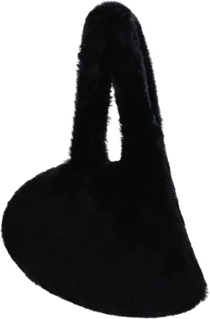 Naimo Women's Faux Fur Hobo Bag Large Shoulder Bag Cute Fluffy Tote Bag Plush Handbag Y2K Furry Purse