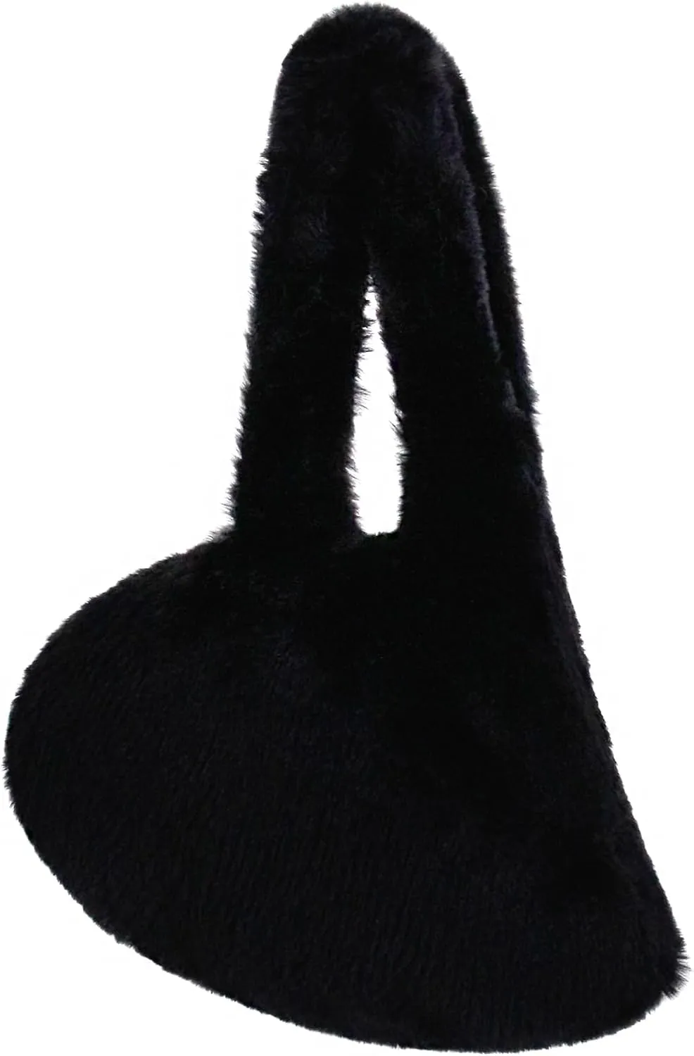 Naimo Women's Faux Fur Hobo Bag Large Shoulder Bag Cute Fluffy Tote Bag Plush Handbag Y2K Furry Purse