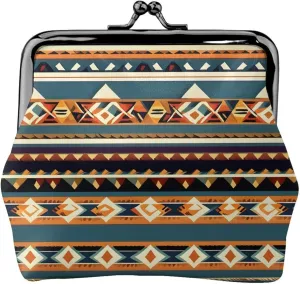 Native American Pattern print Coin Purse, Mini Change Purse for Women Small Coin Purse for Key Headset Lipstick