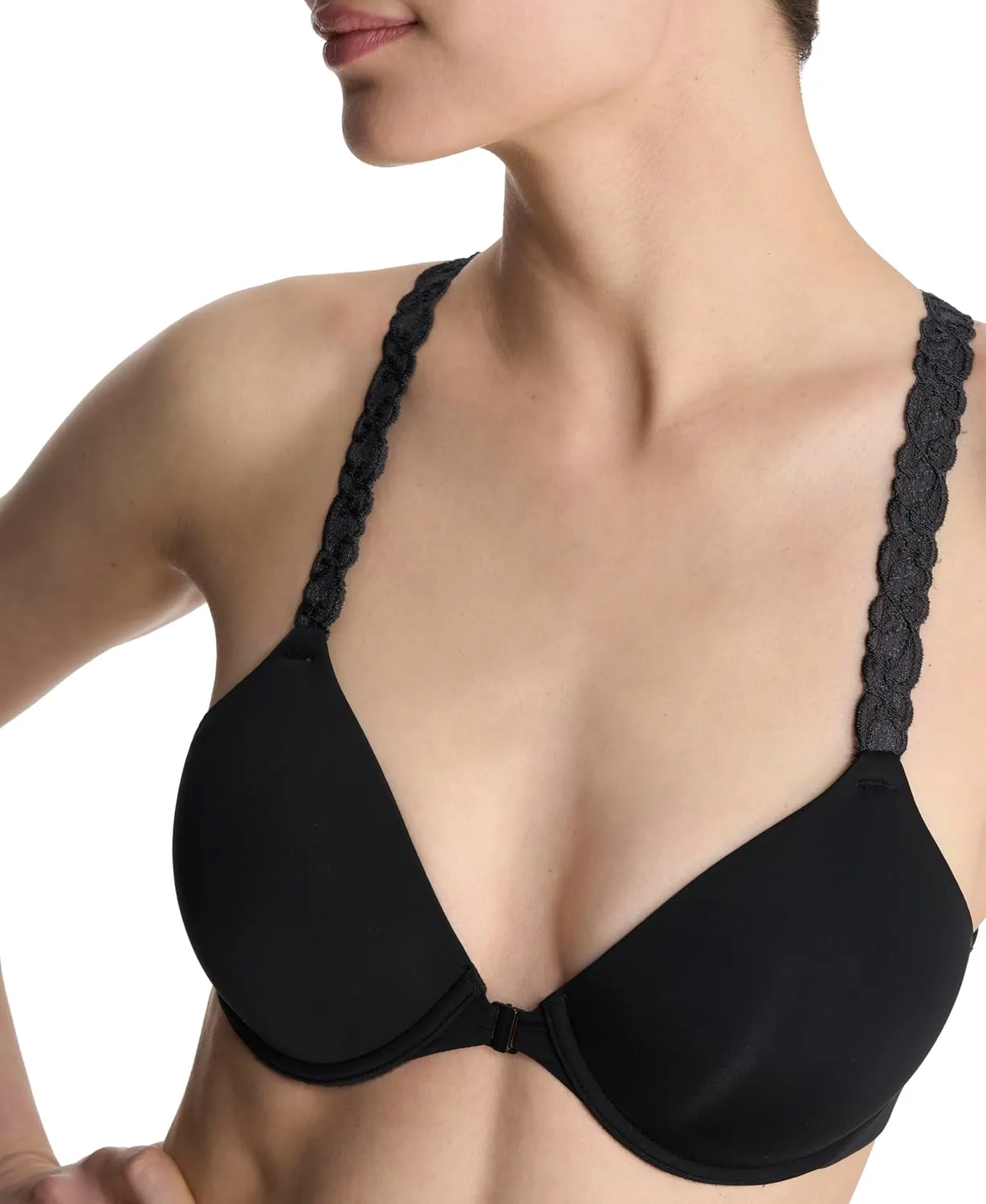 Natori Women's Pure Luxe Convertible Front Close Contour Underwire