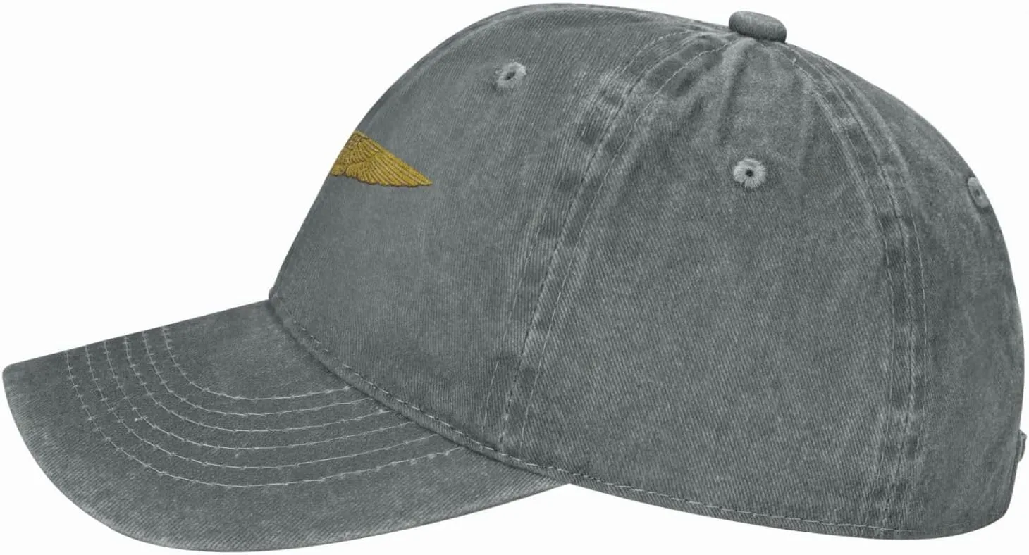 Naval Aviator Pilot Wings Vintage Wash Denim Baseball Cap