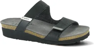 New Naot Women's Jacey Slide Sandal Black Velvet/Raven 37