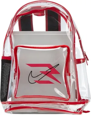 Nike 3Brand Clear Backpack – Red – One size (23L)