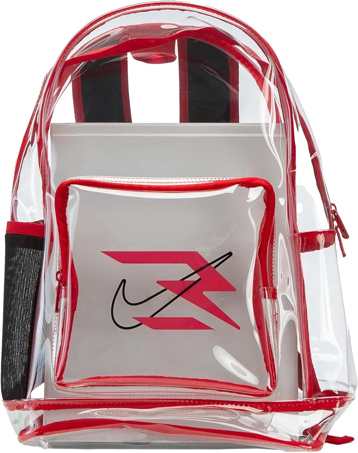 Nike 3Brand Clear Backpack – Red – One size (23L)