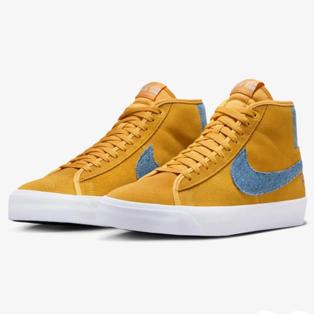 Nike Zoom Blazer Mid Pro GT Men's Shoes (FD0269-700, University Gold/University Gold/White/Game Royal)
