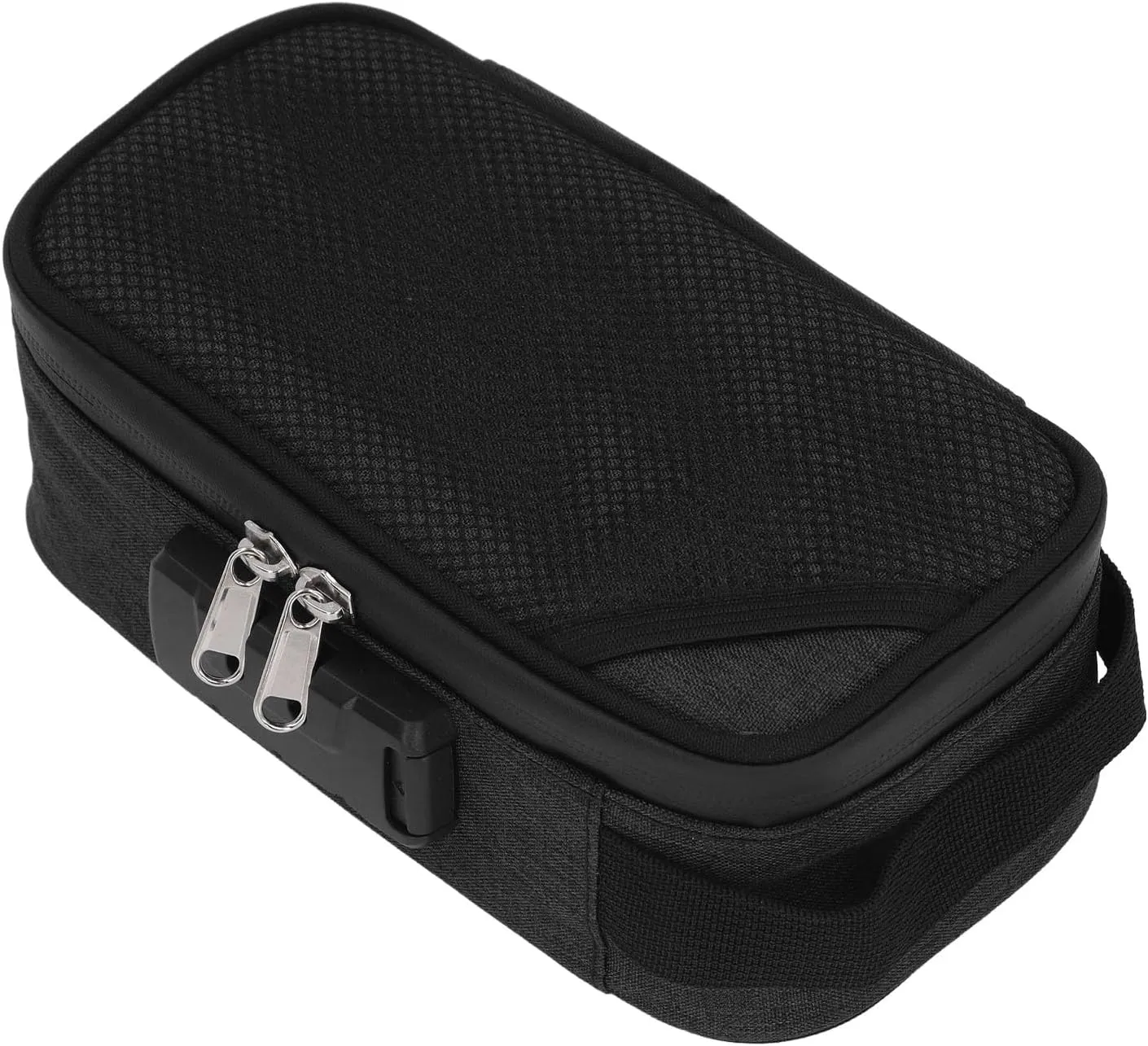 Odor Proof Pouch Organizer, Code Lock Design Smell Proof Container Portable Easy Using for Travel (Black)