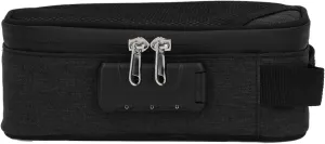 Odor Proof Pouch Organizer, Code Lock Design Smell Proof Container Portable Easy Using for Travel (Black)