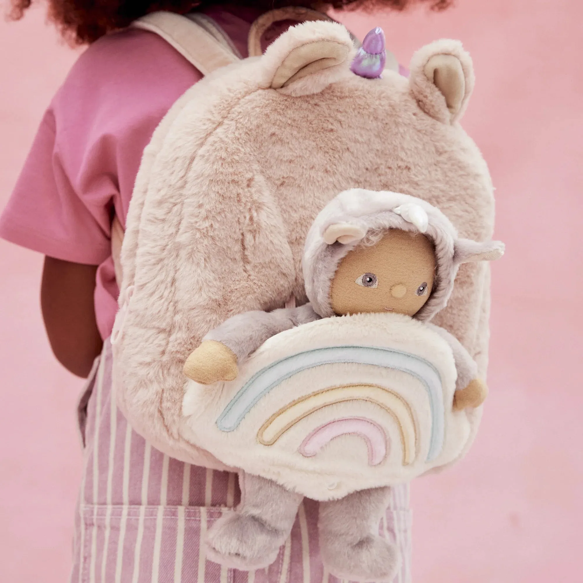 Olli Ella - Hopalong Unicorn Backpack - Pink