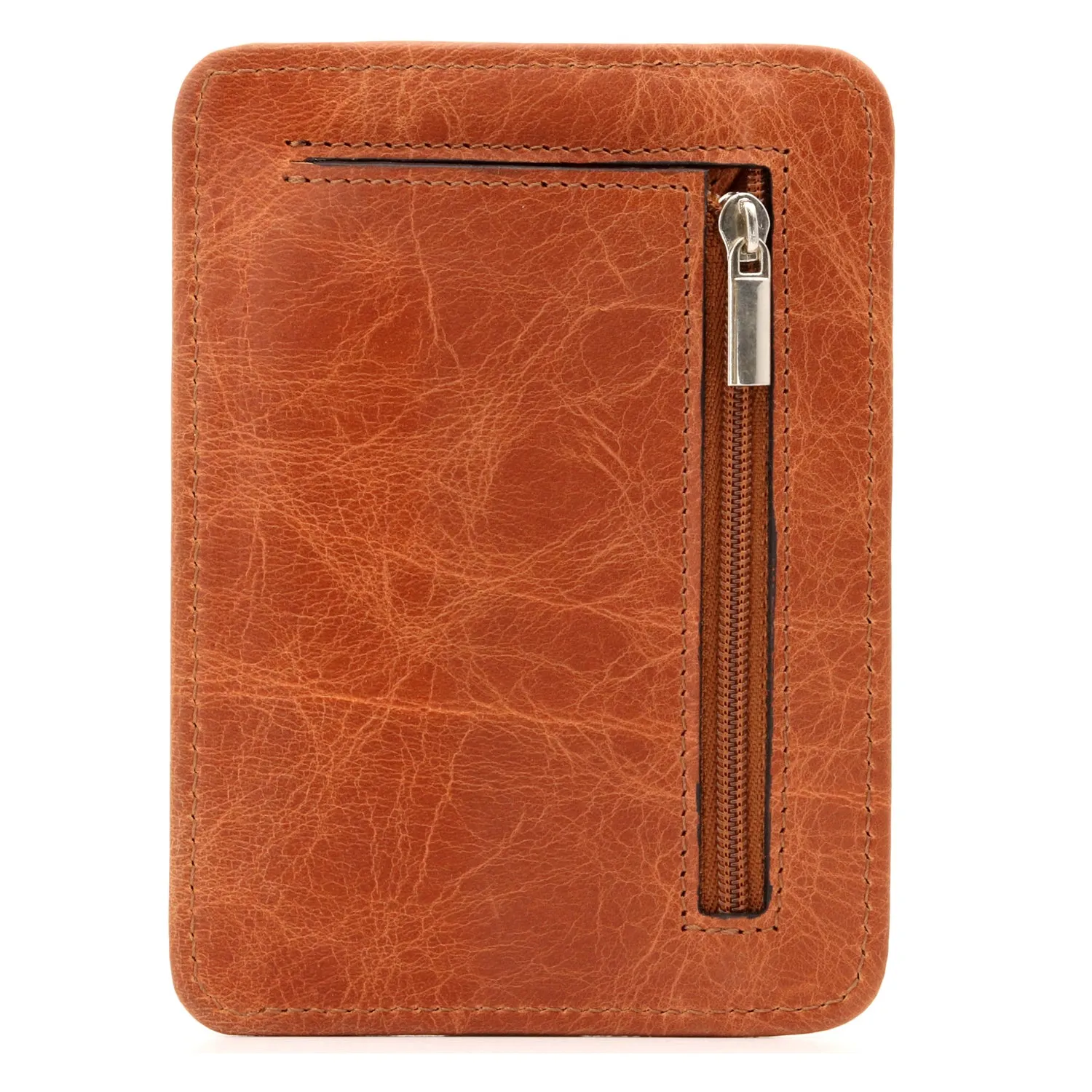 Otto Angelino Italian Leather Minimalist Men’s Wallet - Quick ID Access - RFID Blocking