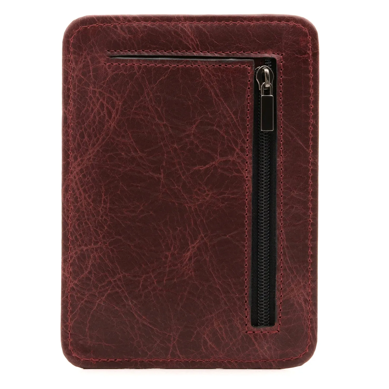 Otto Angelino Italian Leather Minimalist Men’s Wallet - Quick ID Access - RFID Blocking