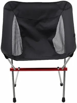 Outdoor Beach Backpack Chair, Compact Folding Chair with High-Back Design, Breathable Mesh, Portable and Lightweight for Camping, Beach, Picnic (Gray, Size: Large)(Black,68 * 56 * 58CM)