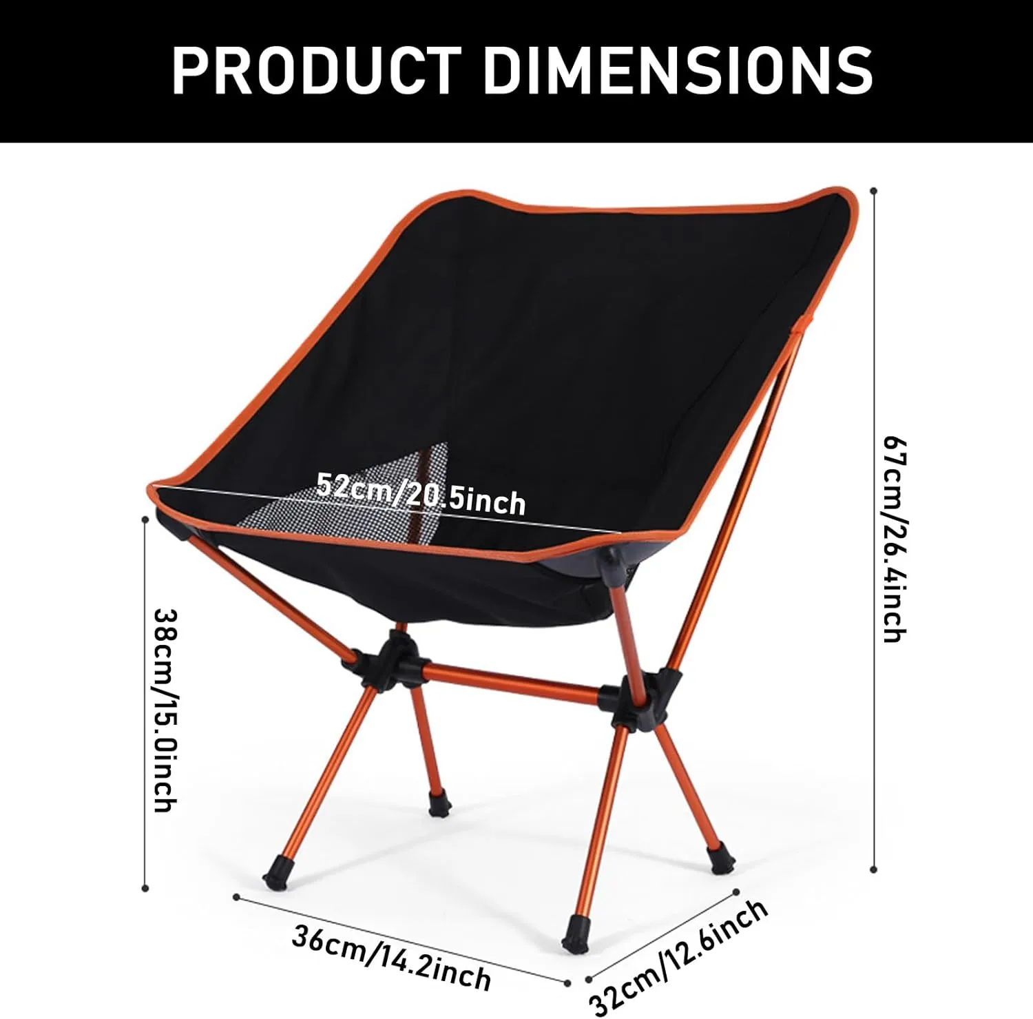 Outdoor Portable Folding Chair, Ultra-Light Aluminum Camping Chairs, 90 kg Capacity, Quick Setup, Folding Backpacking Chair for Camping, Picnic, Beach, Fishing, Garden,Red (Blue One Size)